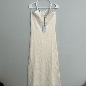 NWT RUE STIIC Cicely Maxi Dress Sea Shell Print Cream Womens Size SMALL